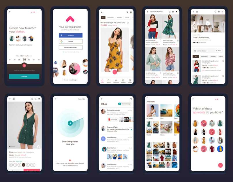 Fashionva mobile App design