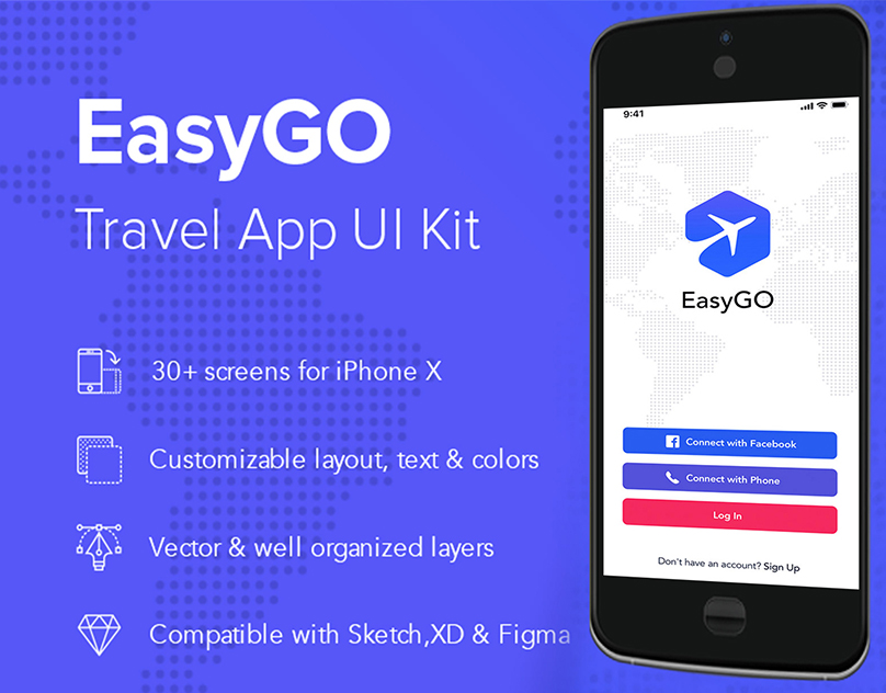 EasyGo Travel APP UI