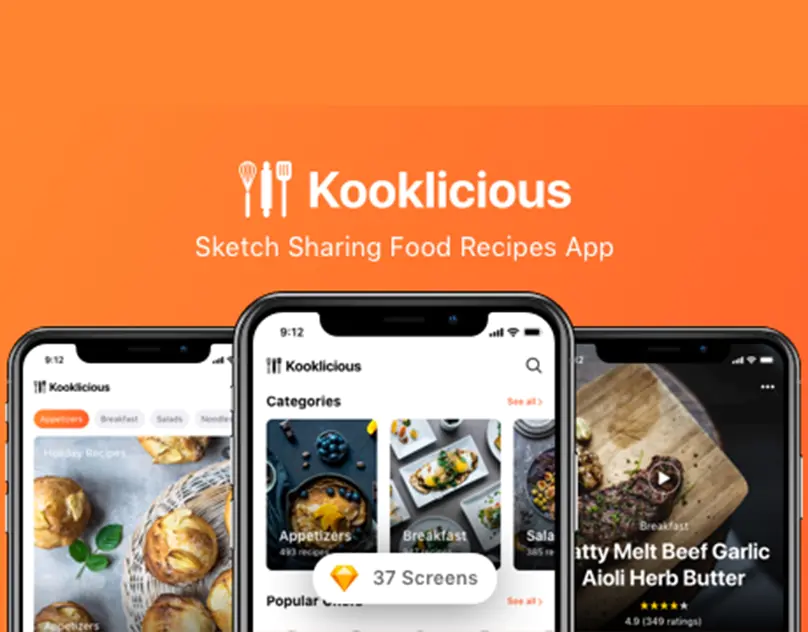 Kooklicious App design