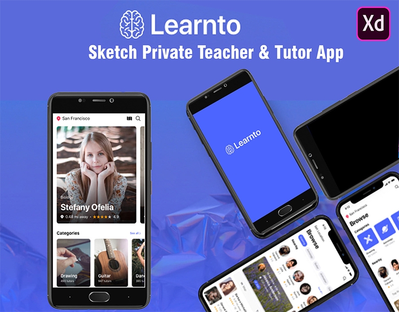 Private Teacher and Tutor app design