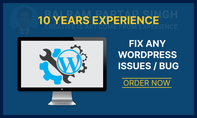 Fix Any WordPress Issues Bug