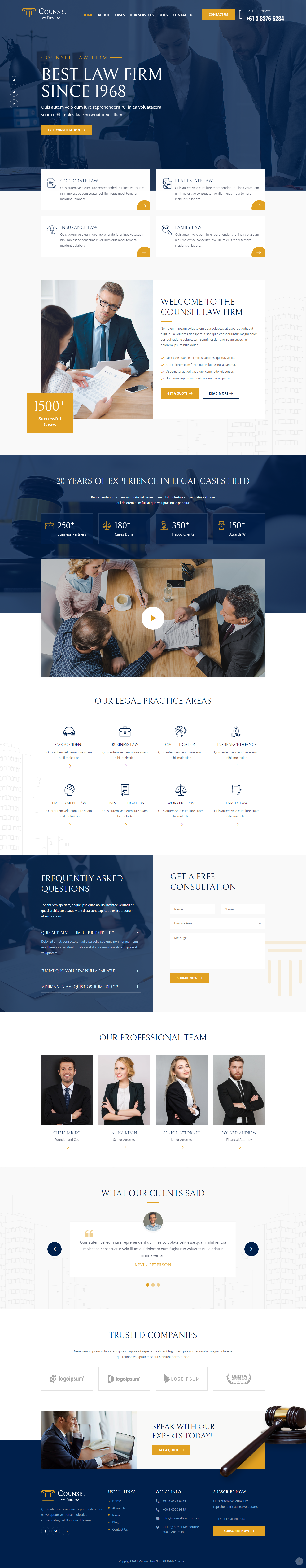 law form website design and development