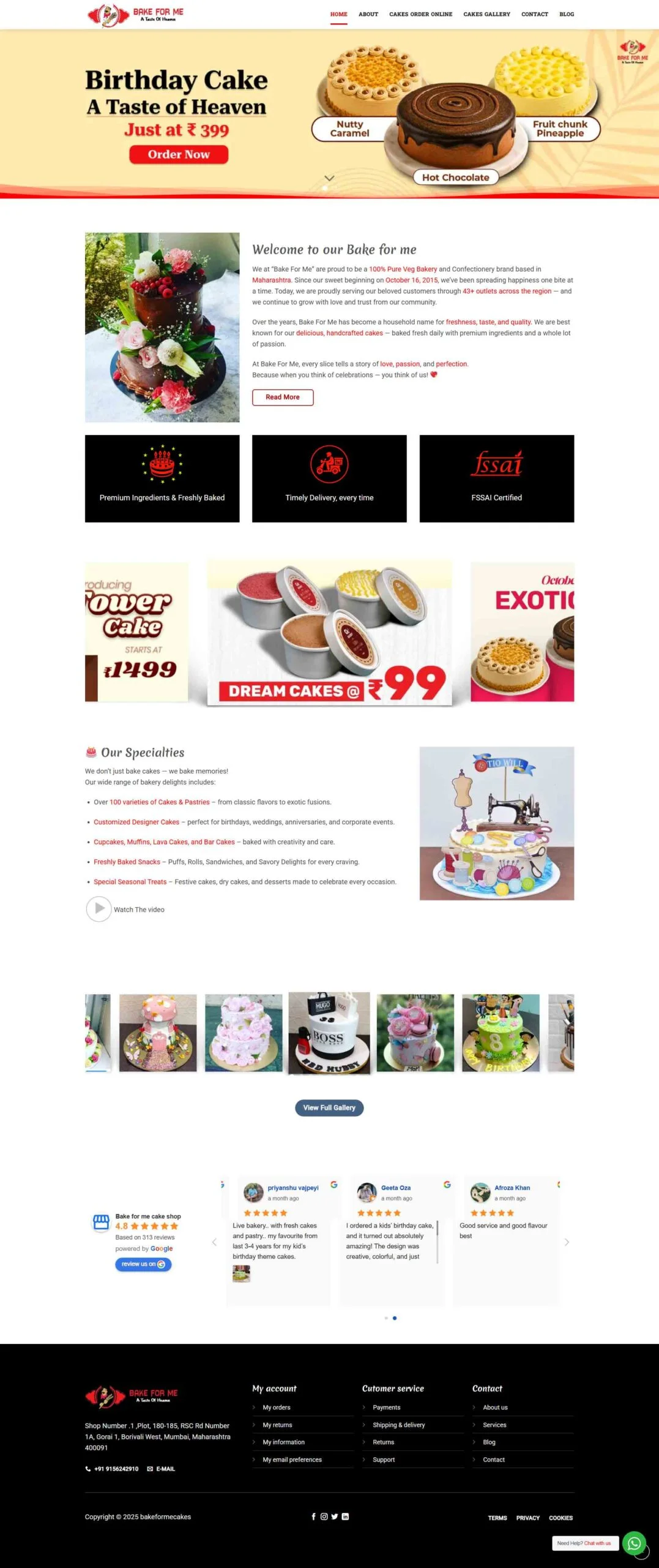 Bakery website Design and development wordpress website-scaled