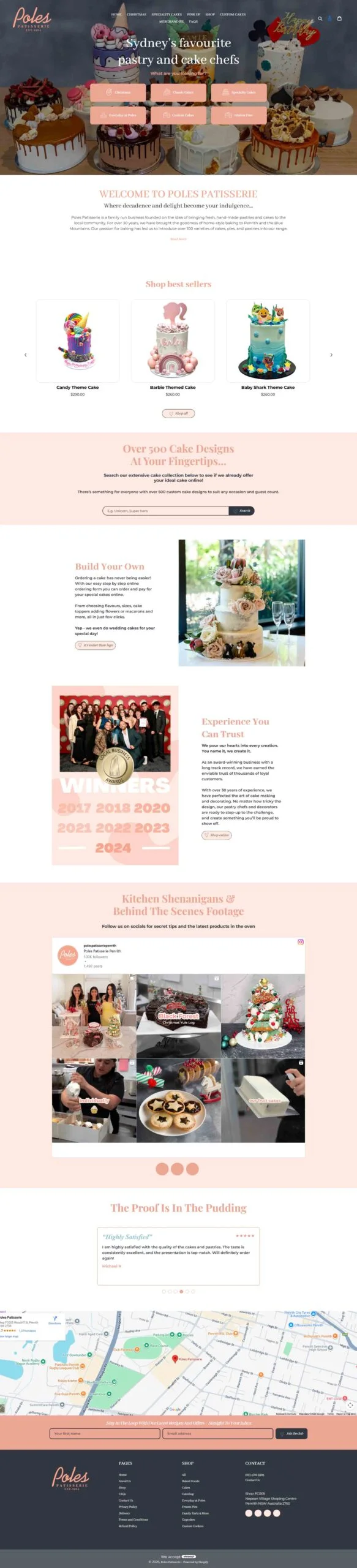 Bakery website